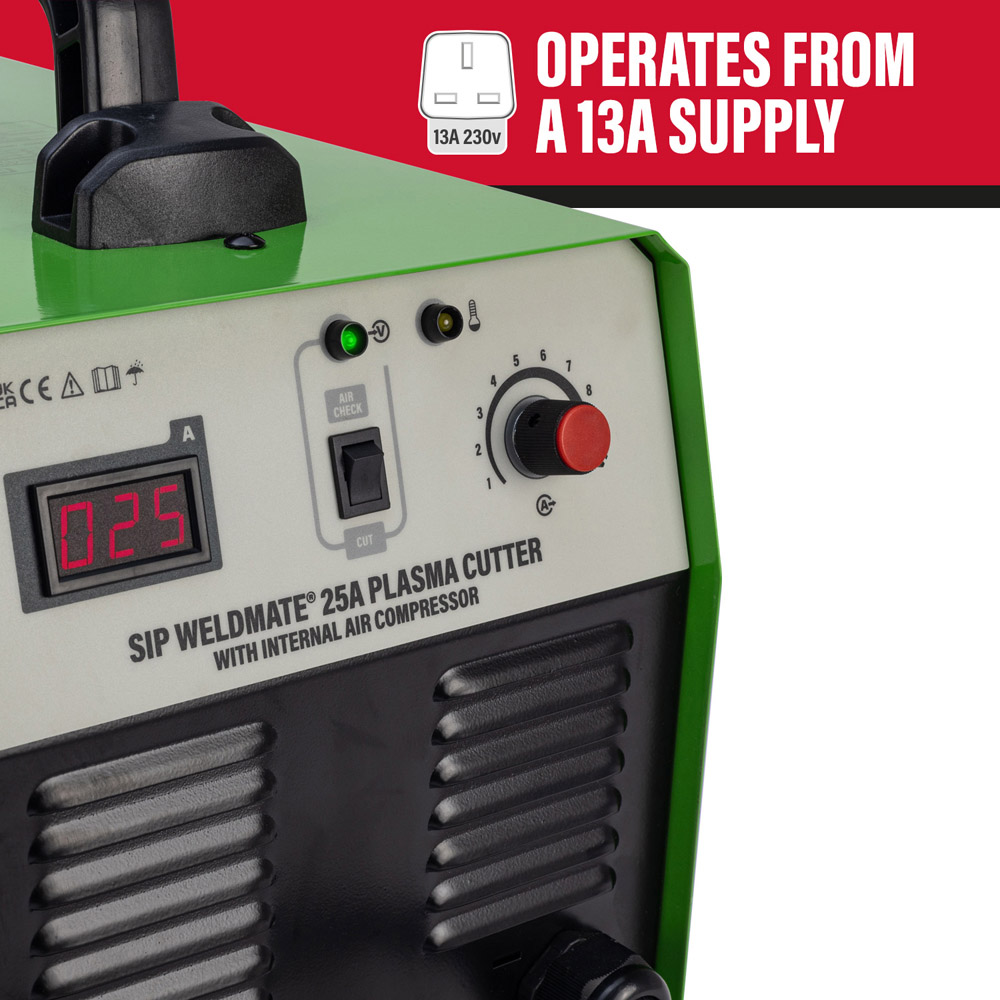 SIP Weldmate 5683 Plasma Cutter with Internal Compressor 25A Image 6