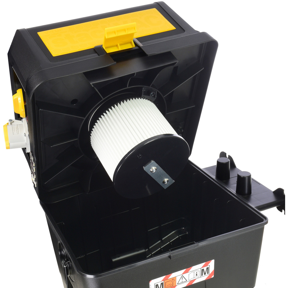V-TUF STACKVAC HSV M Class Dust Extractor Wet and Dry 30L 240V with Power Take Off Image 4