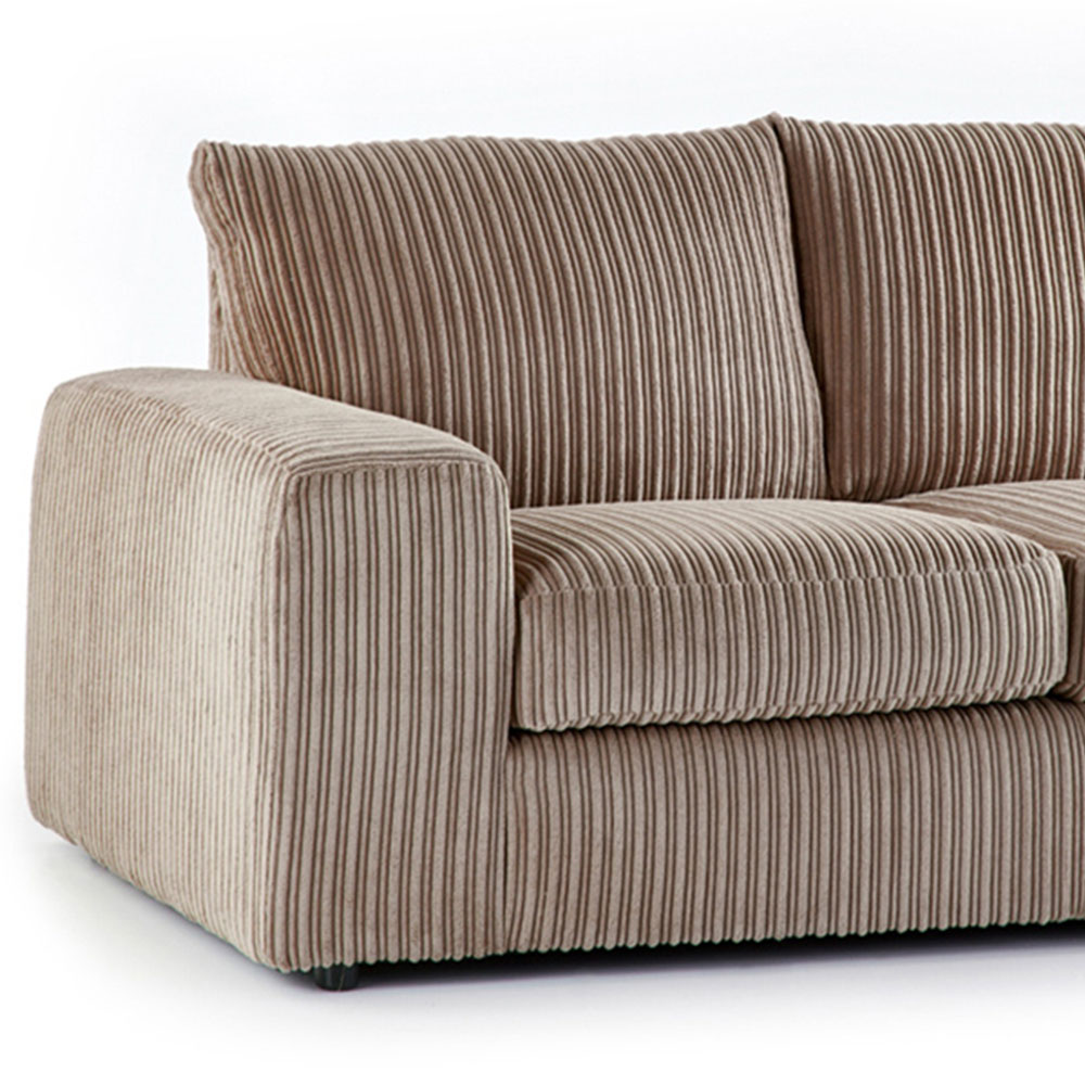 Portland Luciana Luxury 2 Seater Coffee Jumbo Cord Sofa Image 3