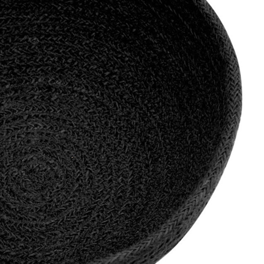 Premier Housewares Black Round Jute Basket Set of 2 Image 5