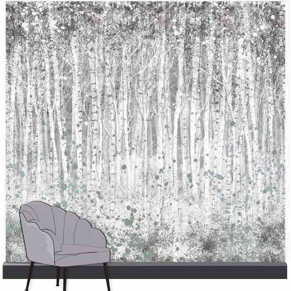 Art For The Home Painterly Woods Wall Mural Image 1