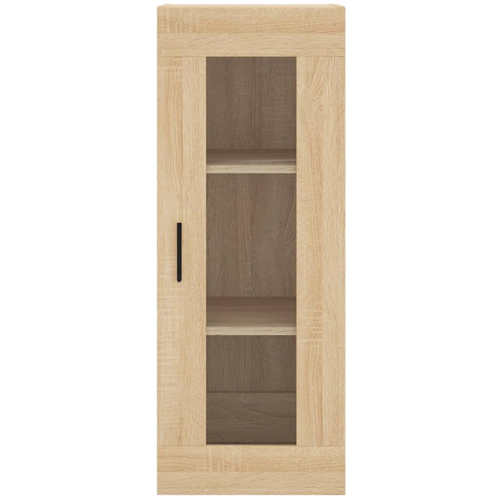 vidaXL Single Glass Door 3 Shelf Sonoma Oak Highboard Image 6