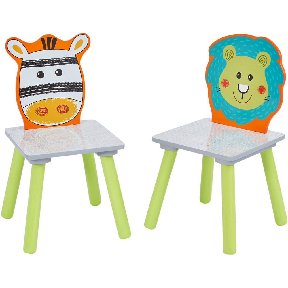 Liberty House Toys Kids Lion and Zebra Table and Chairs Image 4