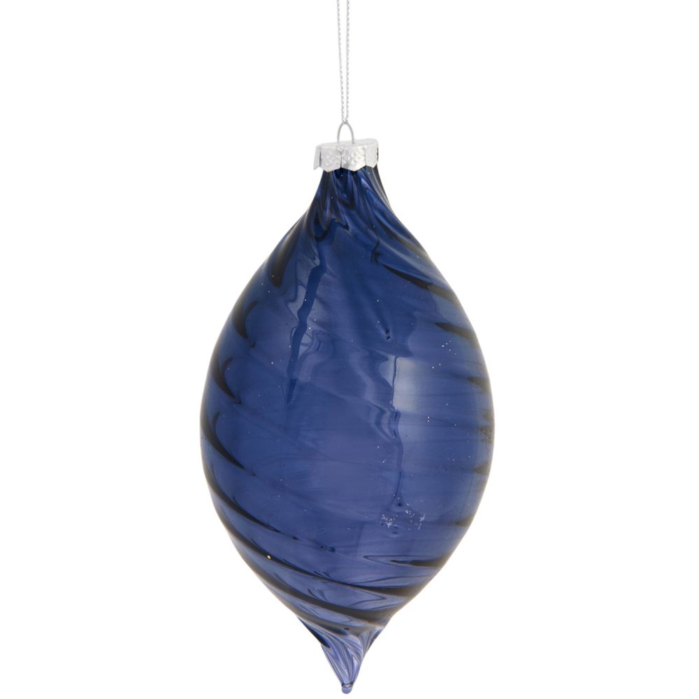Navy Swirl Bauble Image 4