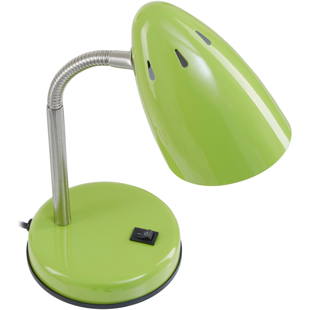Premier Housewares Green Gloss Desk Lamp Image 3