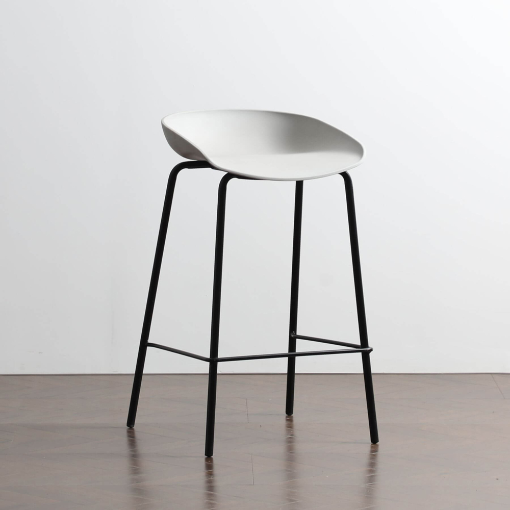 Home Source Grey Bar Stool Set of 2 Image 3