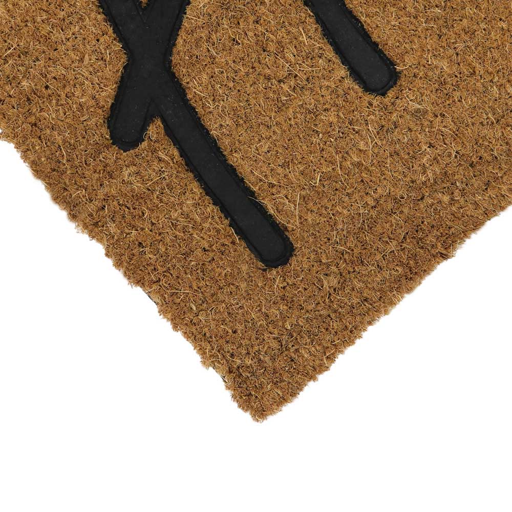JVL Home Rubber Embossed PVC Coir Doormat 40 x 60cm Image 3