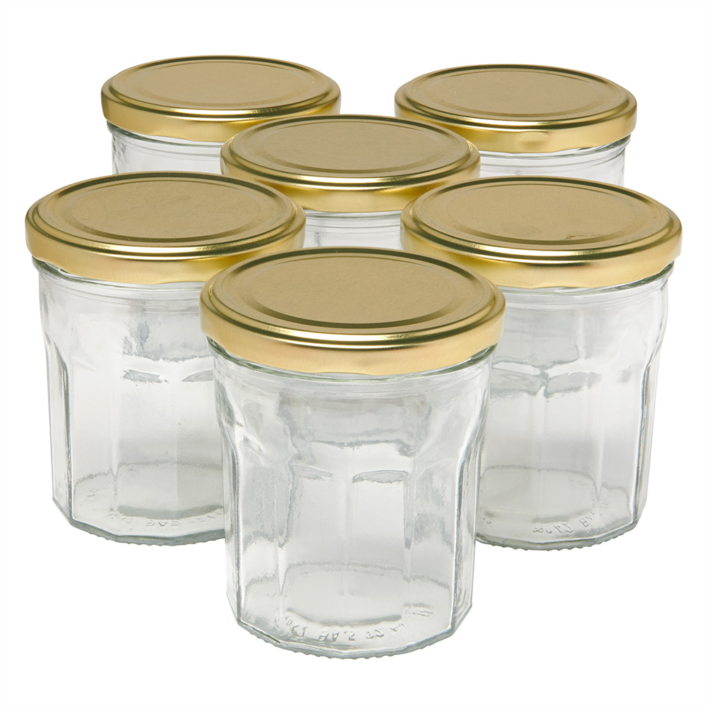Wilko 6 pack Pot Menage Jars Image 1