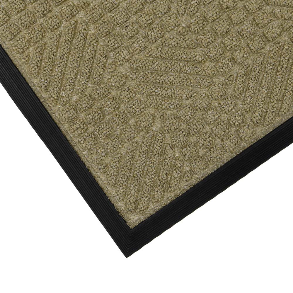 JVL Beige Firth Rubber Doormat 40 x 70cm Image 3