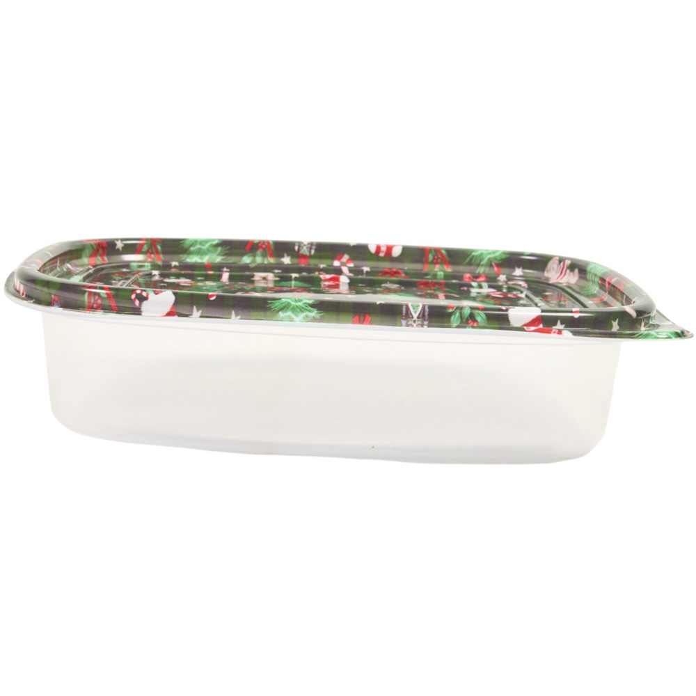 Pack of 6 Christmas Print Food Containers Image 8