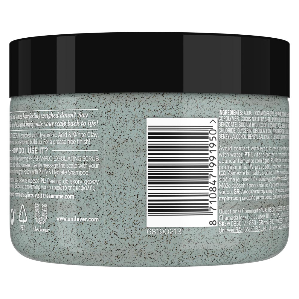 Tresemme Purify and Hydrate Mask 300ml Image 3