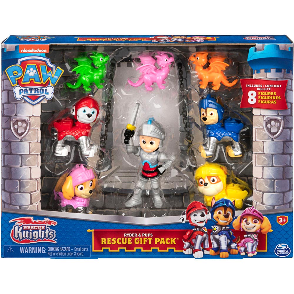 Paw Patrol Rescue Knights Ryder and Pups Figure Gift Pack Image 5