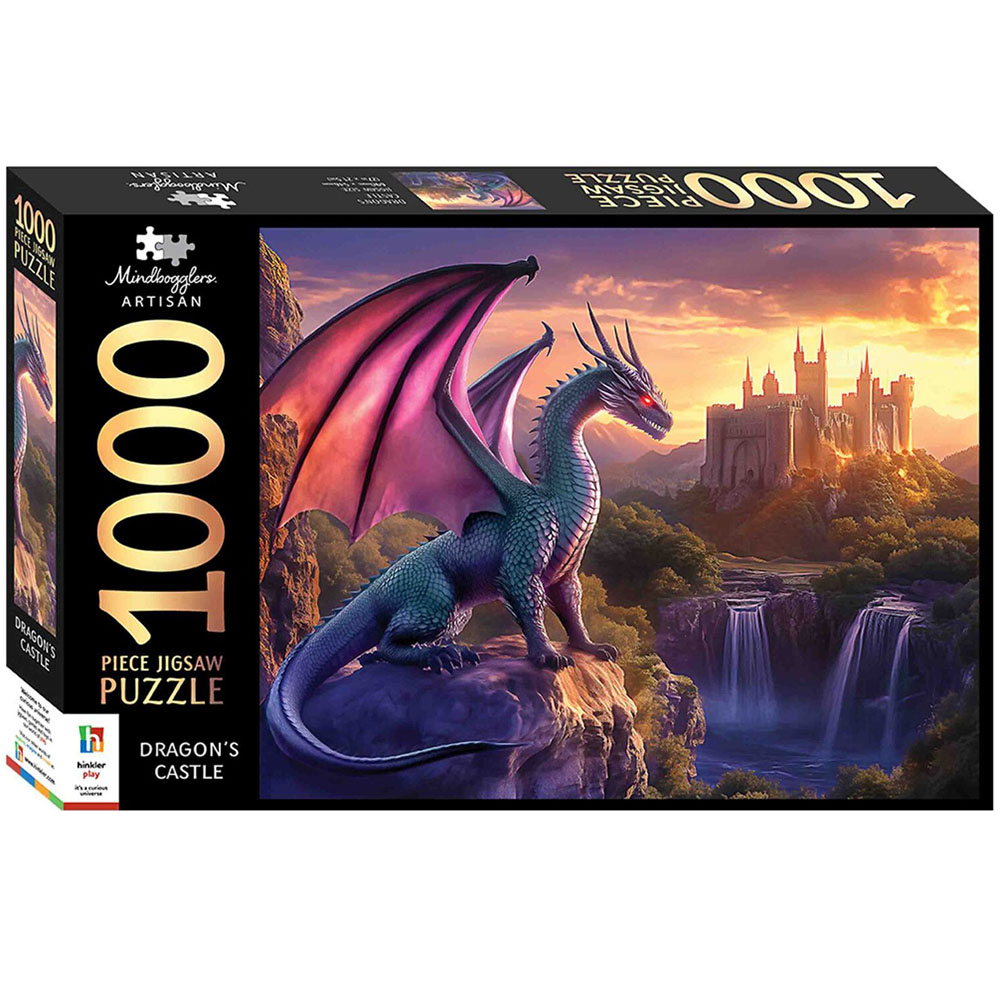 1000 Piece Dragon Riders Jigsaw Puzzle - Multicolour Image