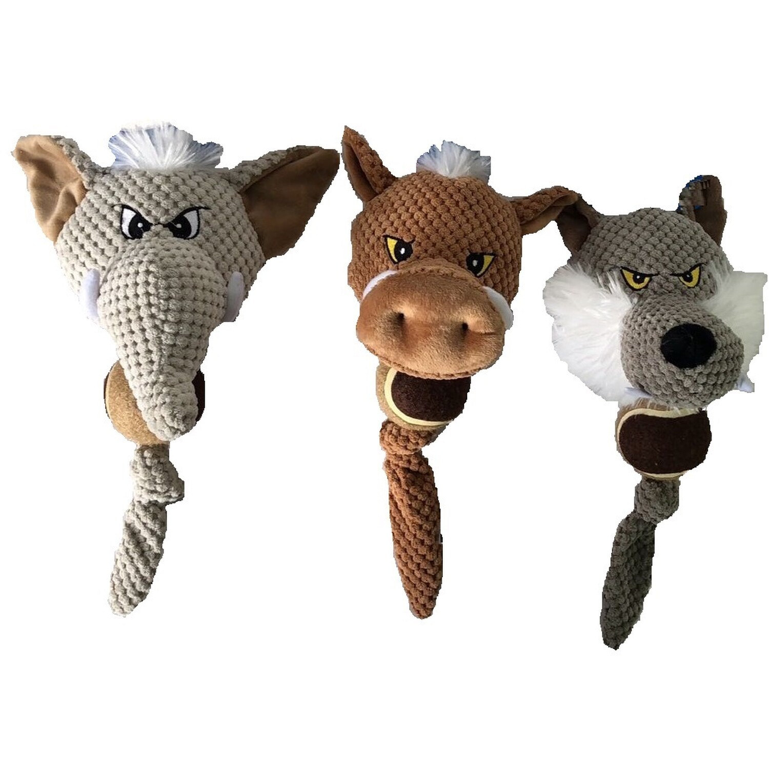 Single Clever Paws Safari Tennis Ball Dog Toy in Assorted styles Image
