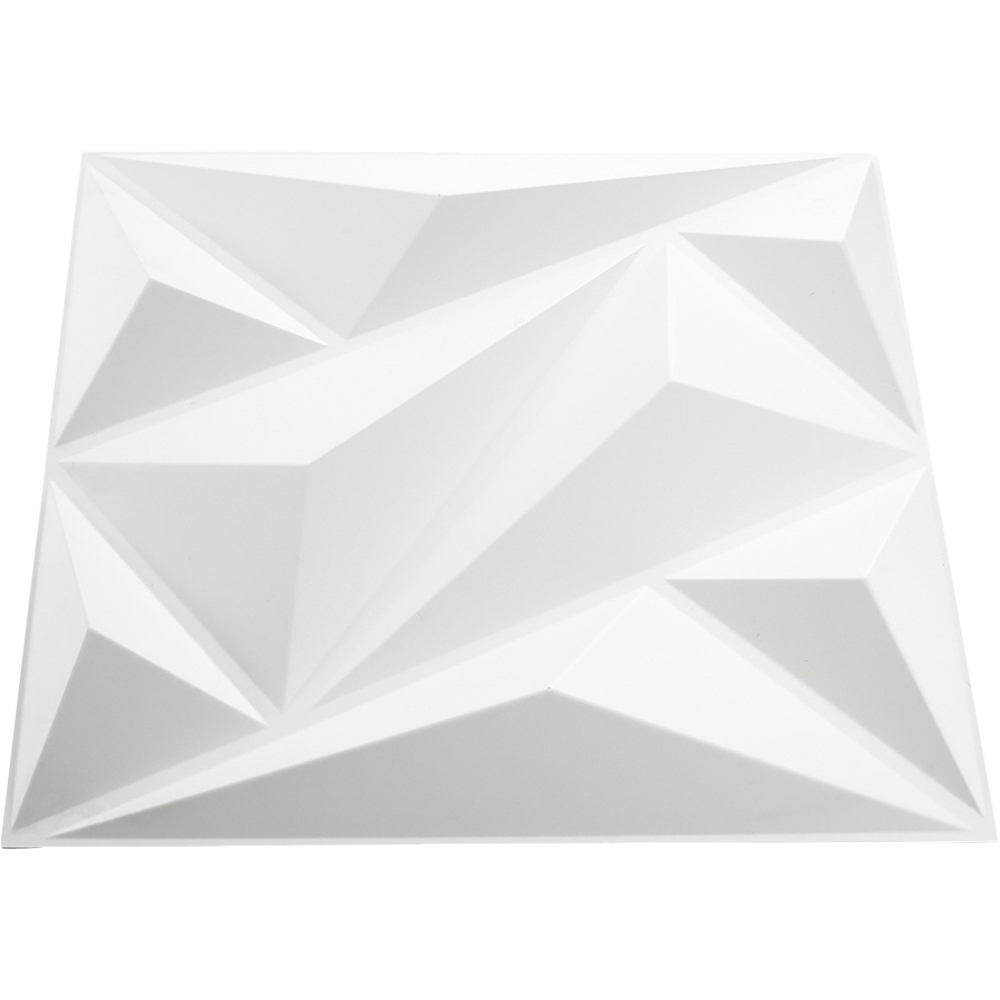 Living and Home White Diamond Design 3D Wall Panels 12 Pack Image 4