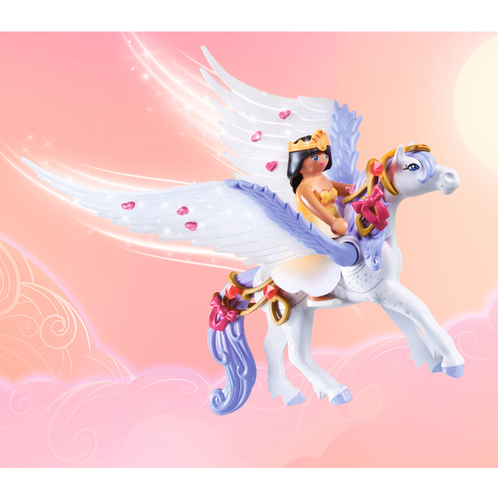 Playmobil Pegasus with Rainbow in the Clouds Playset 85 Piece Image 9