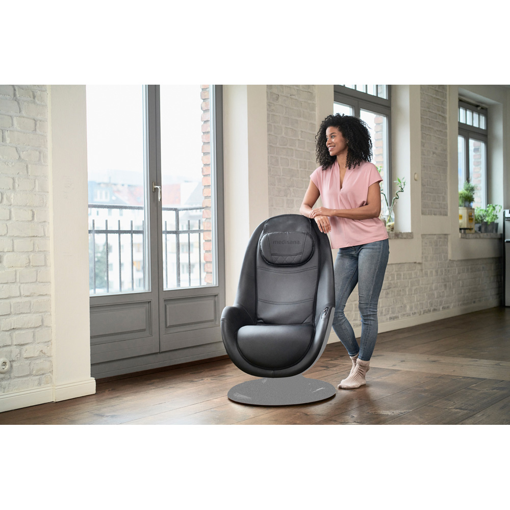 Medisana RS 670 Dark Grey Massage Lounge Chair with Footstool Image 3