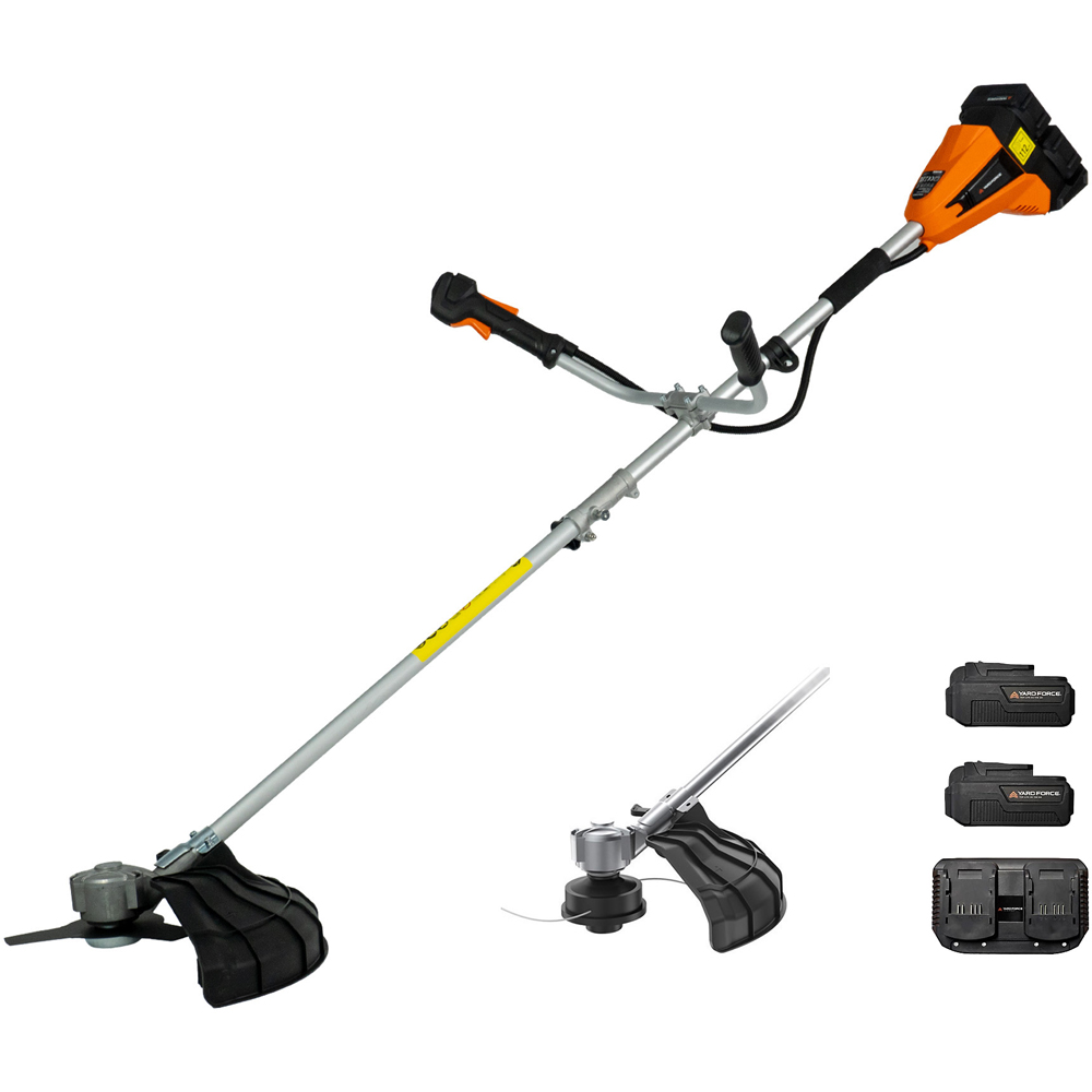 Yard Force LT C38-UK 40V 2-in-1 Cordless Brush Cutter and Grass Trimmer with 4.0Ah Batteries Image 3