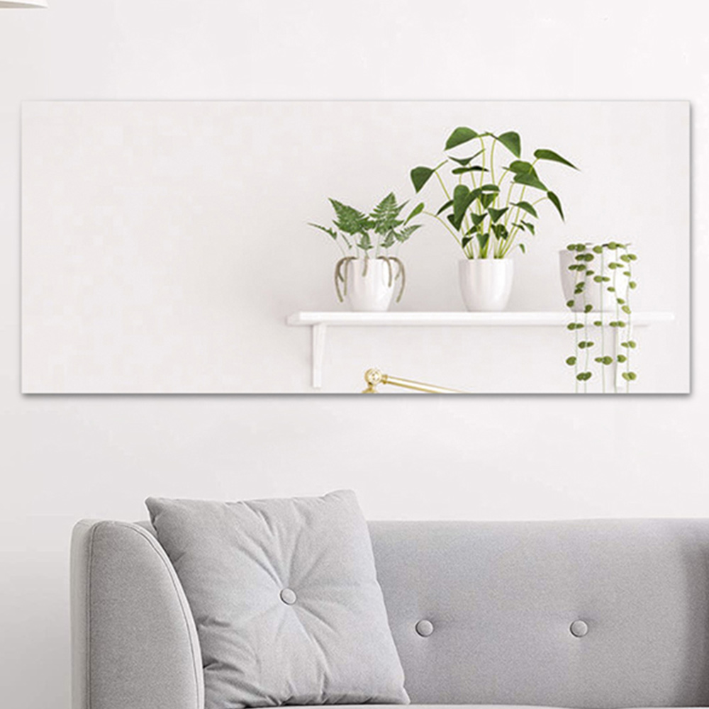 Living And Home Self Adhesive Wall Mirror Sheet Image 2