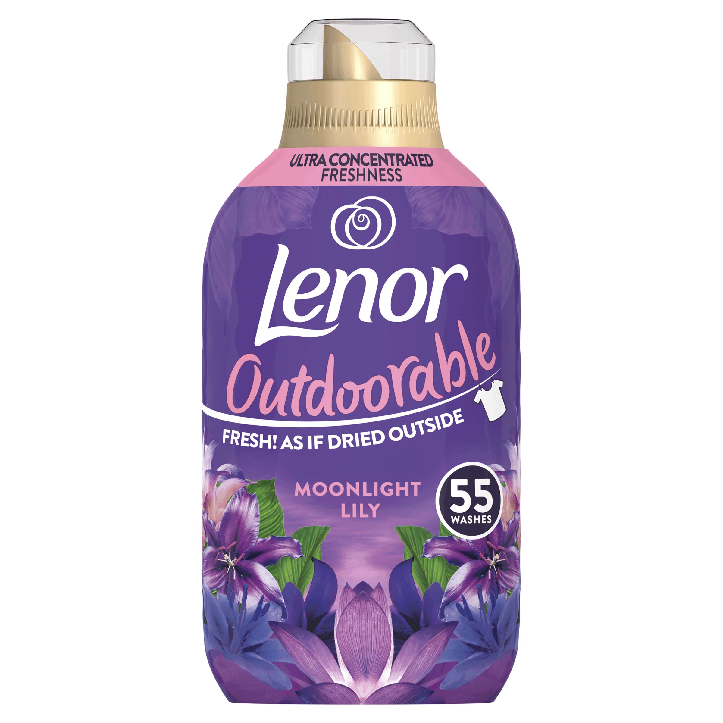 Lenor Outdoorable Midnight Lily Fabric Conditioner 55 Washes Case of 8 x 770ml Image 2
