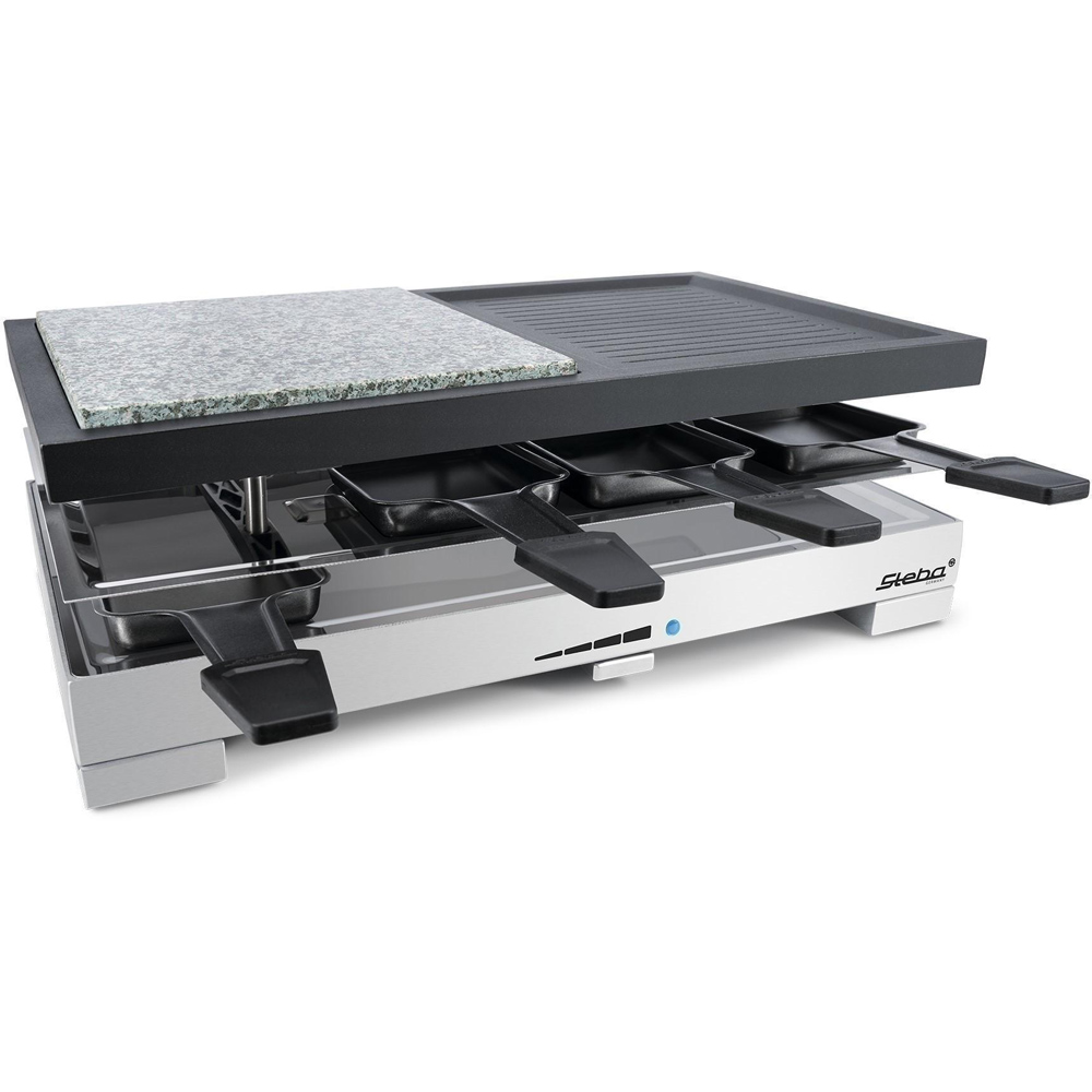 Steba Delux Multi Raclette Stone Grill with Cast Griddle Image 6