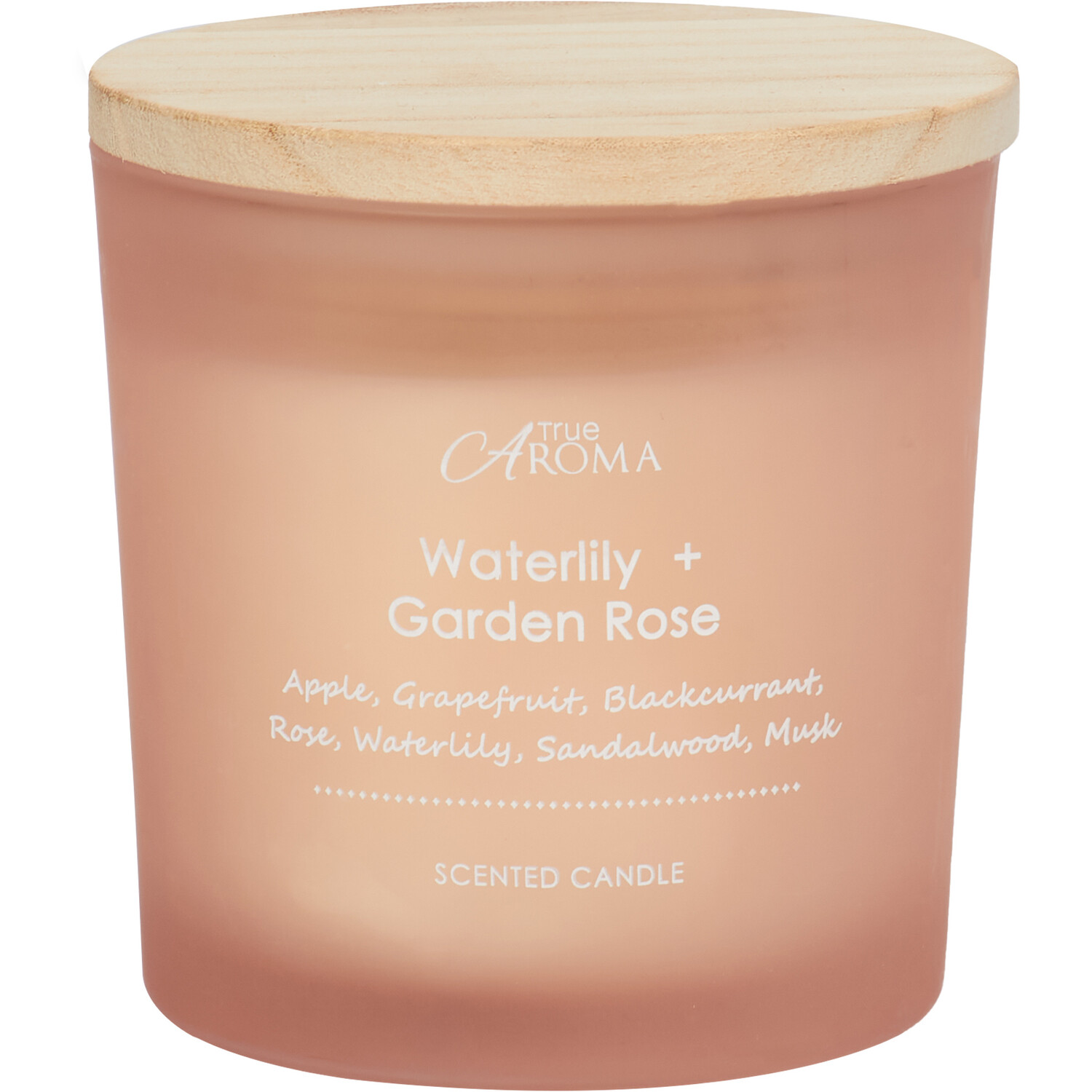 Water Lily & Garden Rose Candle - Pink Image 1