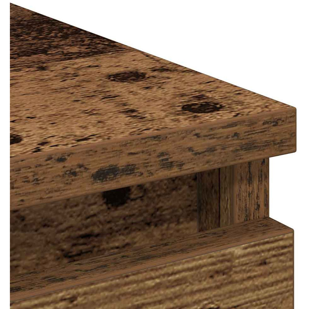 vidaXL 3 Drawer Old Wood Sideboard Image 9