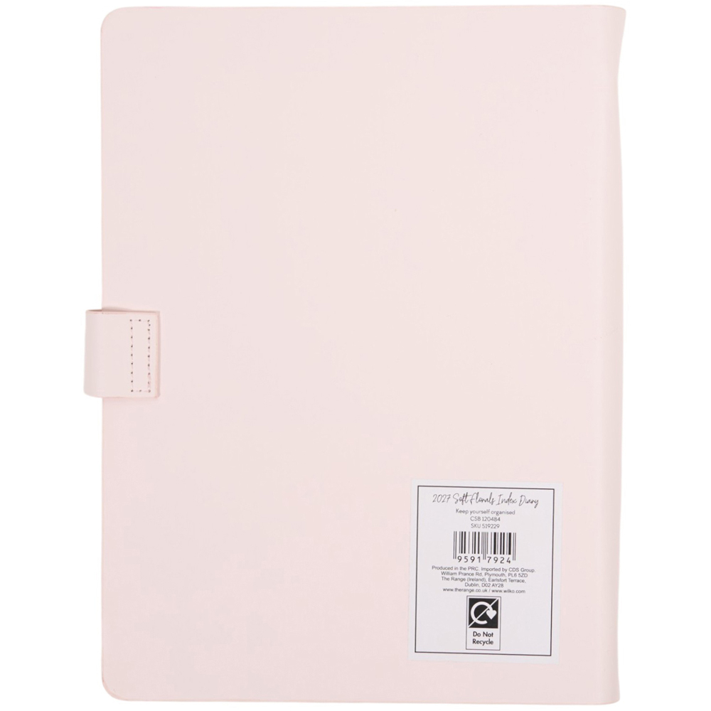 2027 Soft Florals Index Diary Image 5