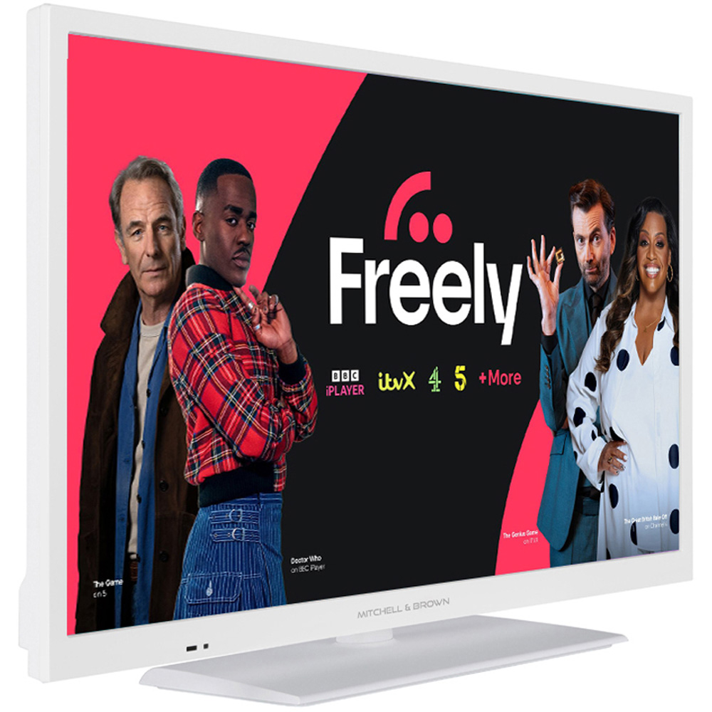 Mitchell & Brown 24 inch HD Ready TiVo White Smart TV with Centre Stand and Freely Image 4