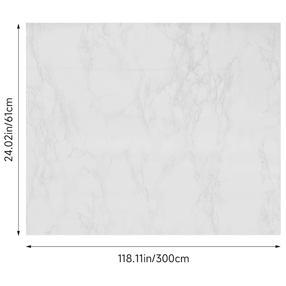 Living and Home Marble Effect White PVC Self Adhesive Wallpaper Image 8