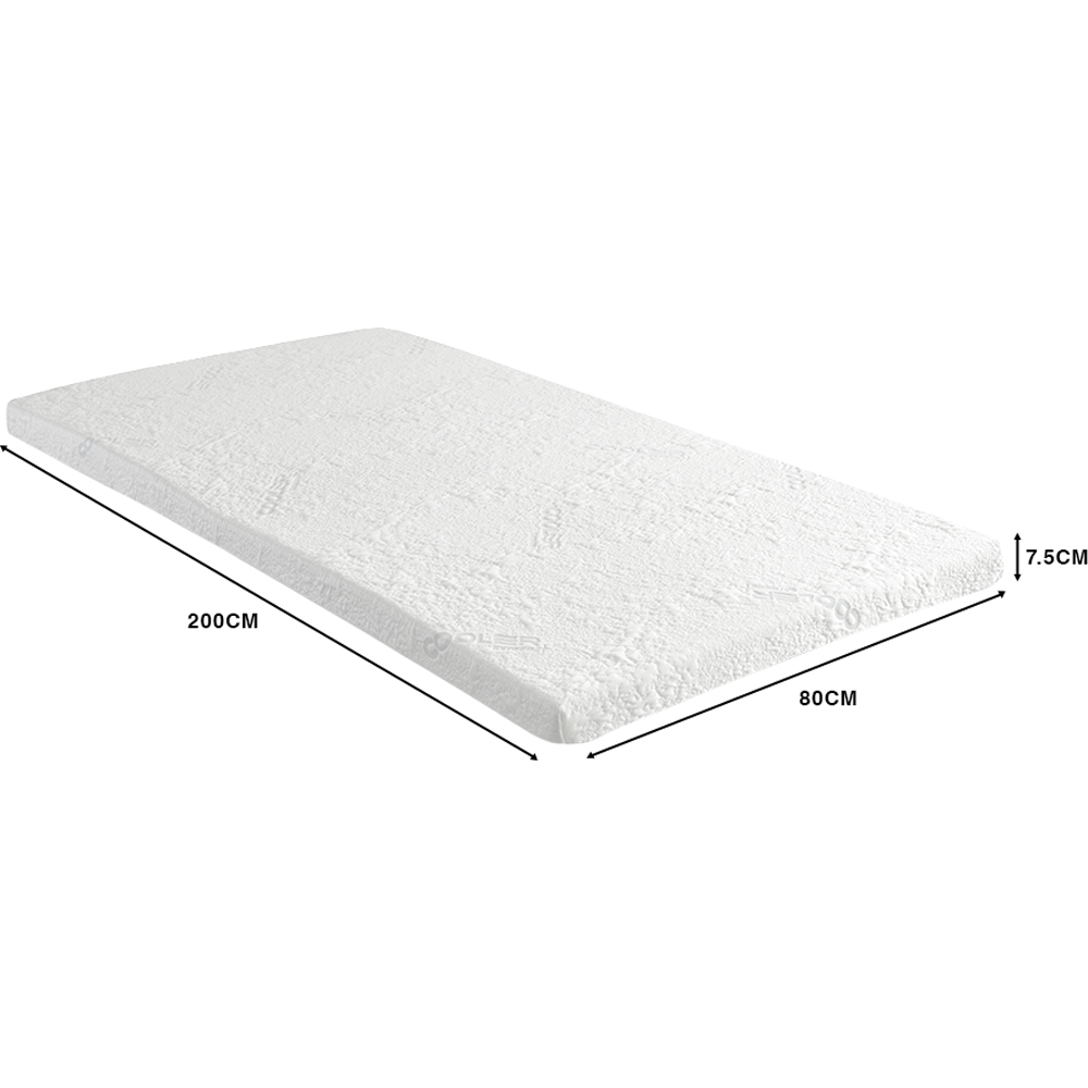Starlight Beds European Small Single Graphite Infused Cooling Mattress Topper 3 inch Image 5