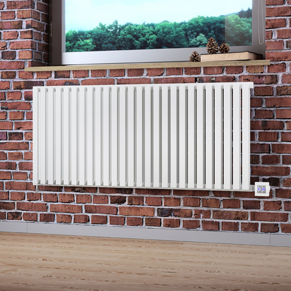 Terma Nemo 3410BTU Sea Salt White Bluetooth Electric Radiator 530 x 1185mm Image 2