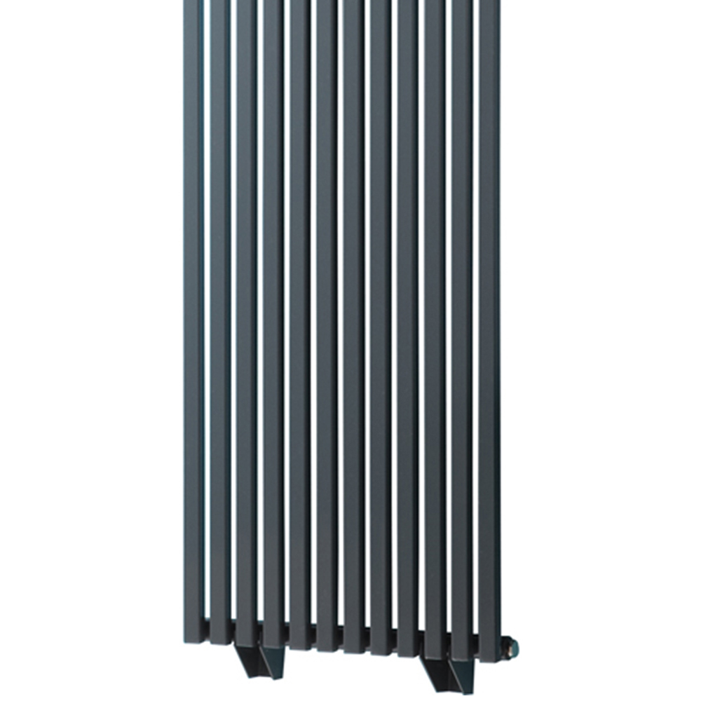 Towelrads Oxfordshire 3057 BTU Vertical Gun Metal Designer Radiator 1800 x 465mm 896W Image 3