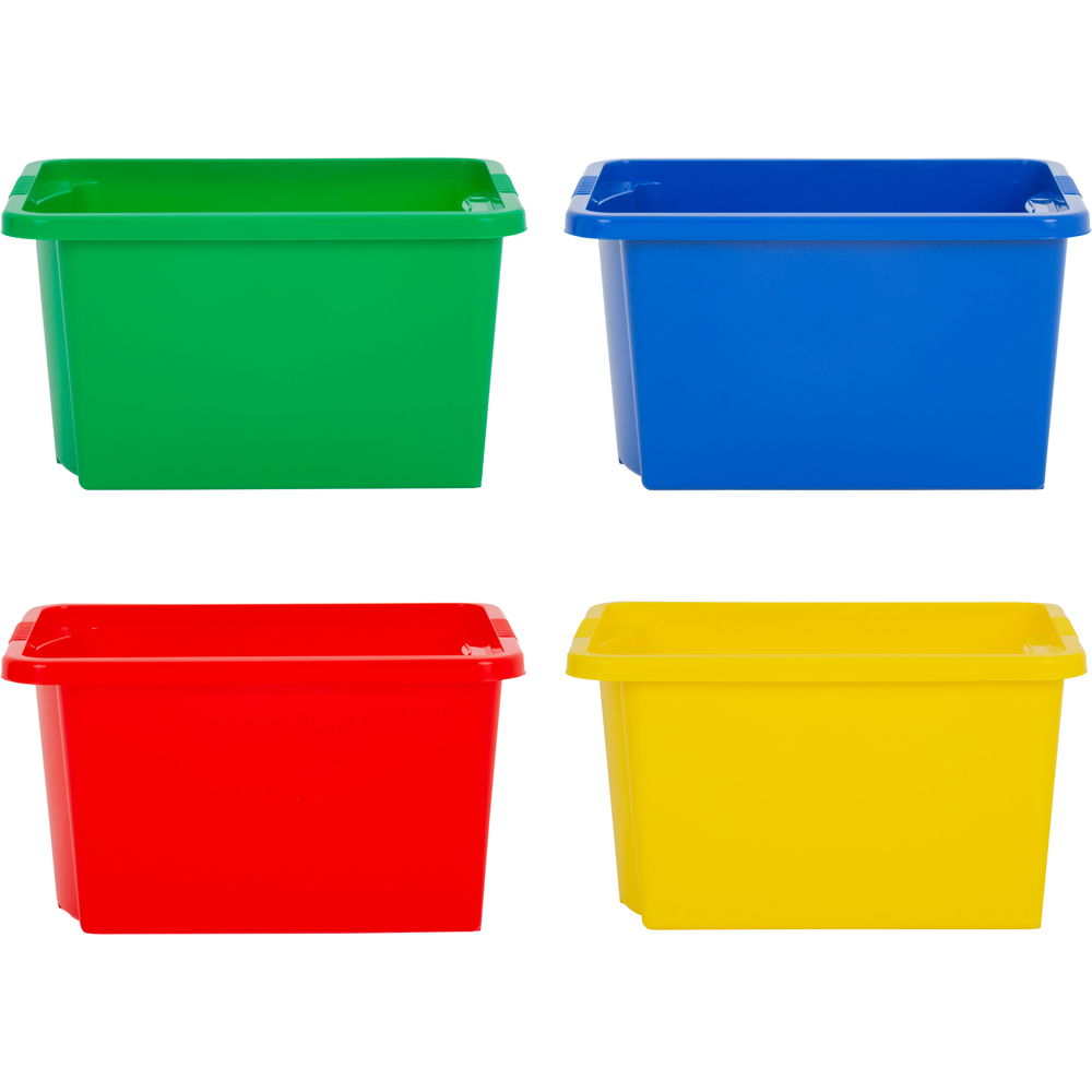 Wham 30L Mixed Stackable Storage Box 4 Pack Image 1