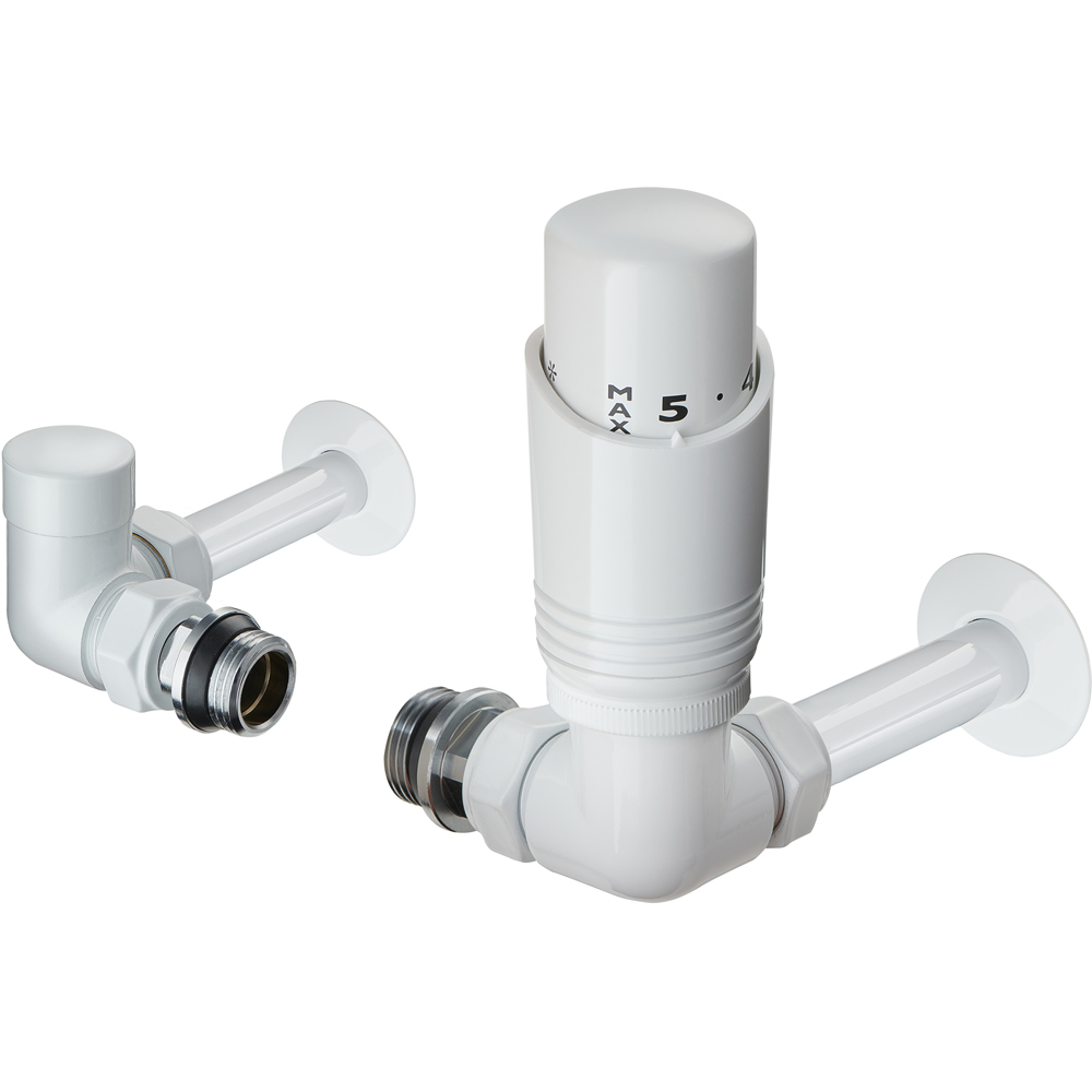 Terma White Pipe Sleeving and Metal Collar Set 130mm Image 4