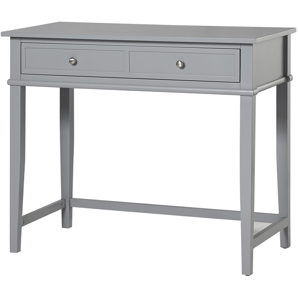 Dorel Franklin 2 Drawer Writing Desk Grey Image 2