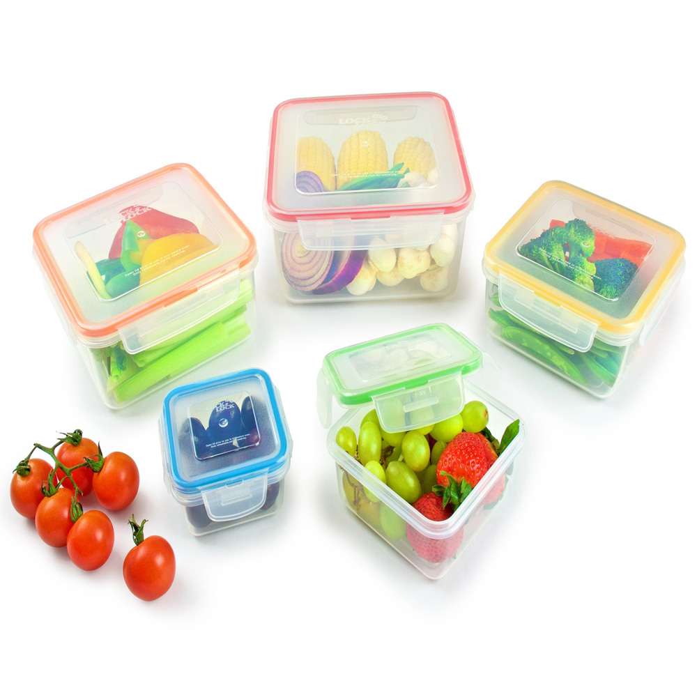 LocknLock 5 Piece Square Nestable Container Image 4