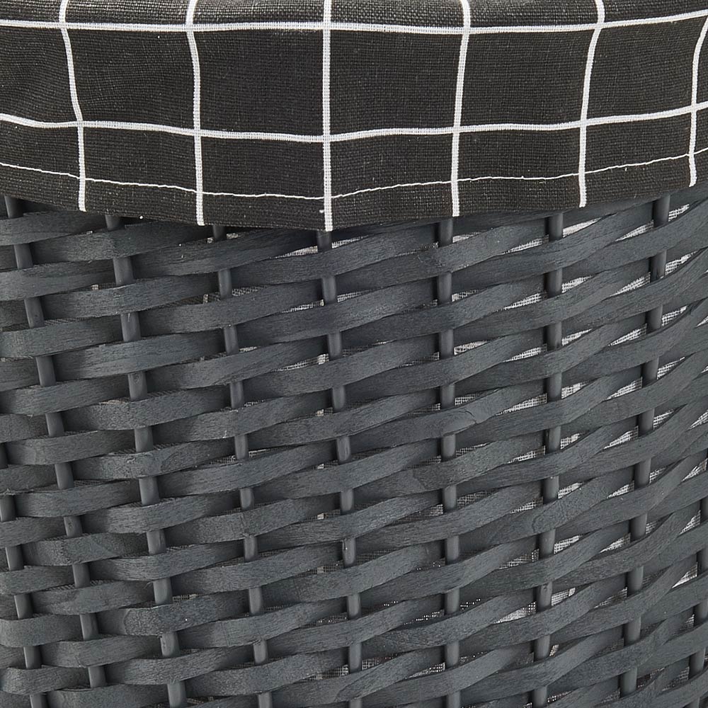 Wilko Grey Round Wicker Basket Wilko