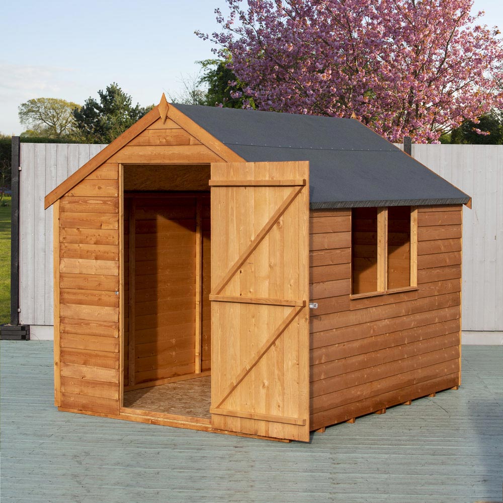 Shire 8 x 6ft Dip Treated Overlap Shed with Window Image 5