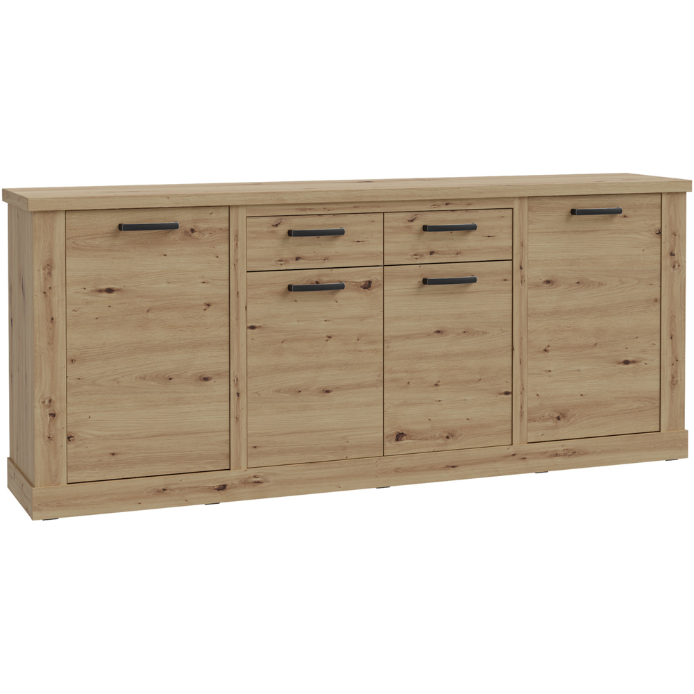 Florence Corona 4 Door 2 Drawer Artisan Oak Sideboard Image 2