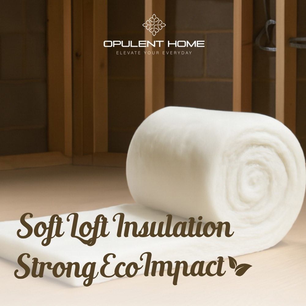 Opulent Home Thermal Polyester Loft Insulation Roll 5m x 370mm x 110mm Image 2
