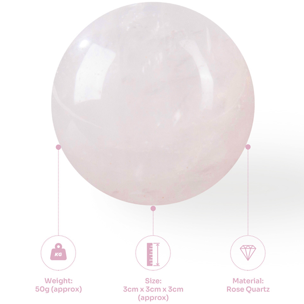 Myga Rose Quartz Crystal Sphere Image 4