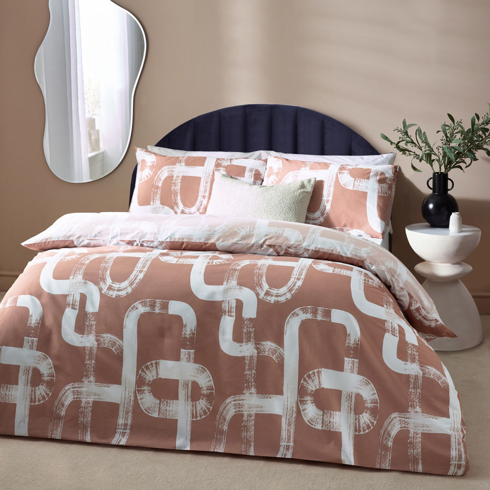 Hoem Tuba Super King Plaster Abstract Geometric Duvet Set Image 4