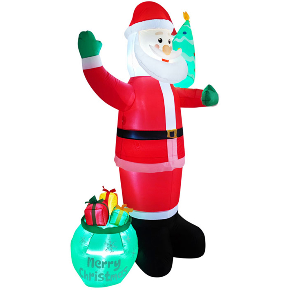 Living and Home Inflatable Multicolour Santa LED Christmas Decoration 7.9ft Image 3