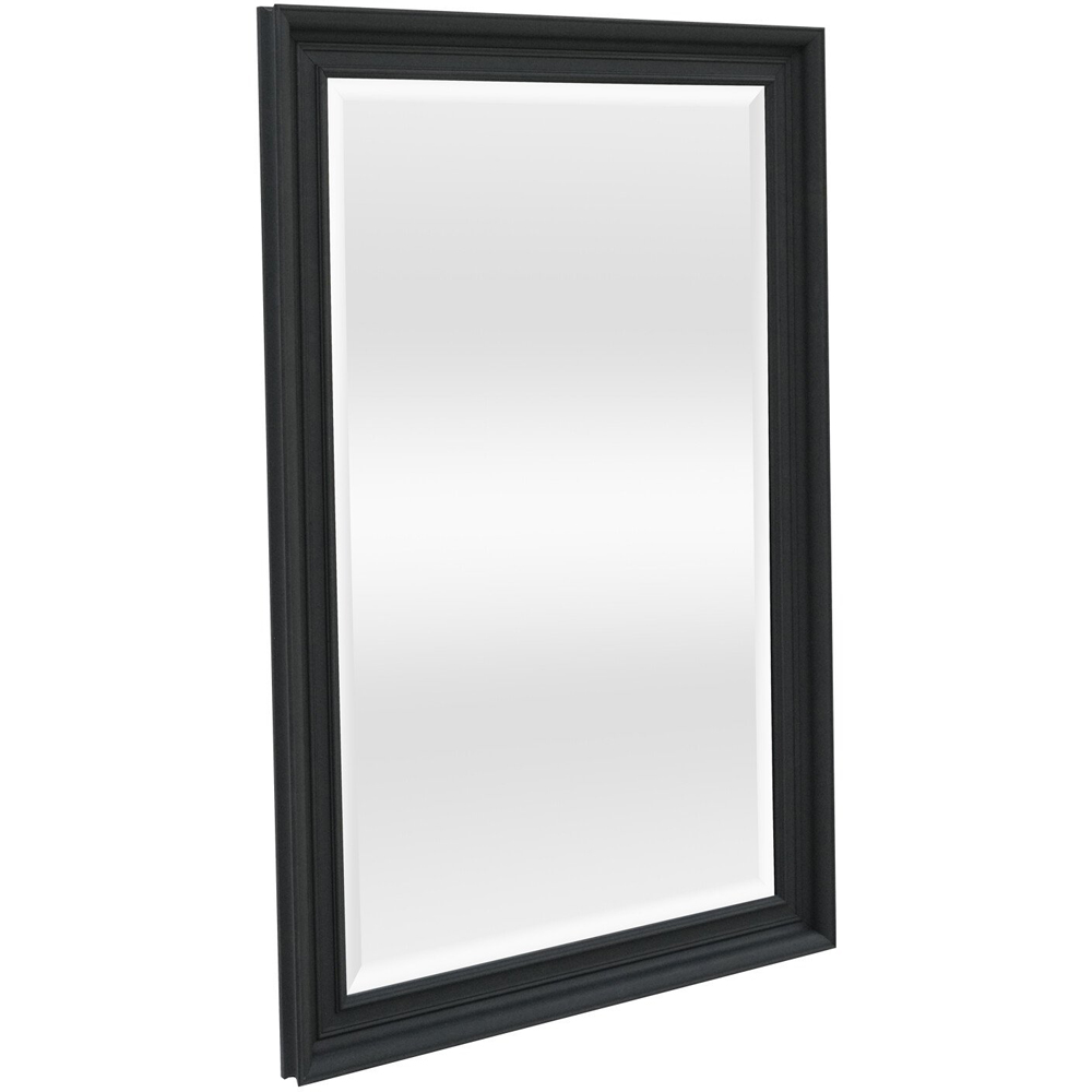Malvern Bevelled Mirror Black Image 3