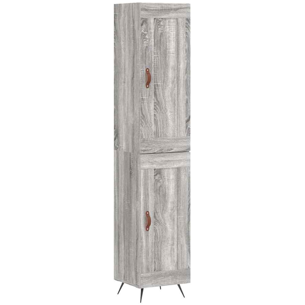 vidaXL 2 Door Grey Sonoma Highboard Image 2
