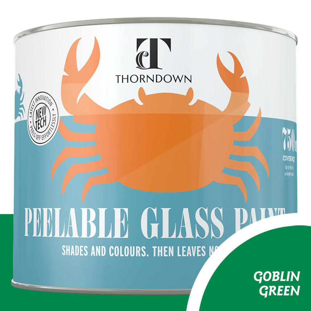 Thorndown Goblin Green Peelable Glass Paint 750ml Image 3