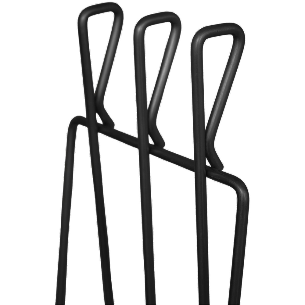 Ivyline 3 Piece Black Linear Companion Set Image 5
