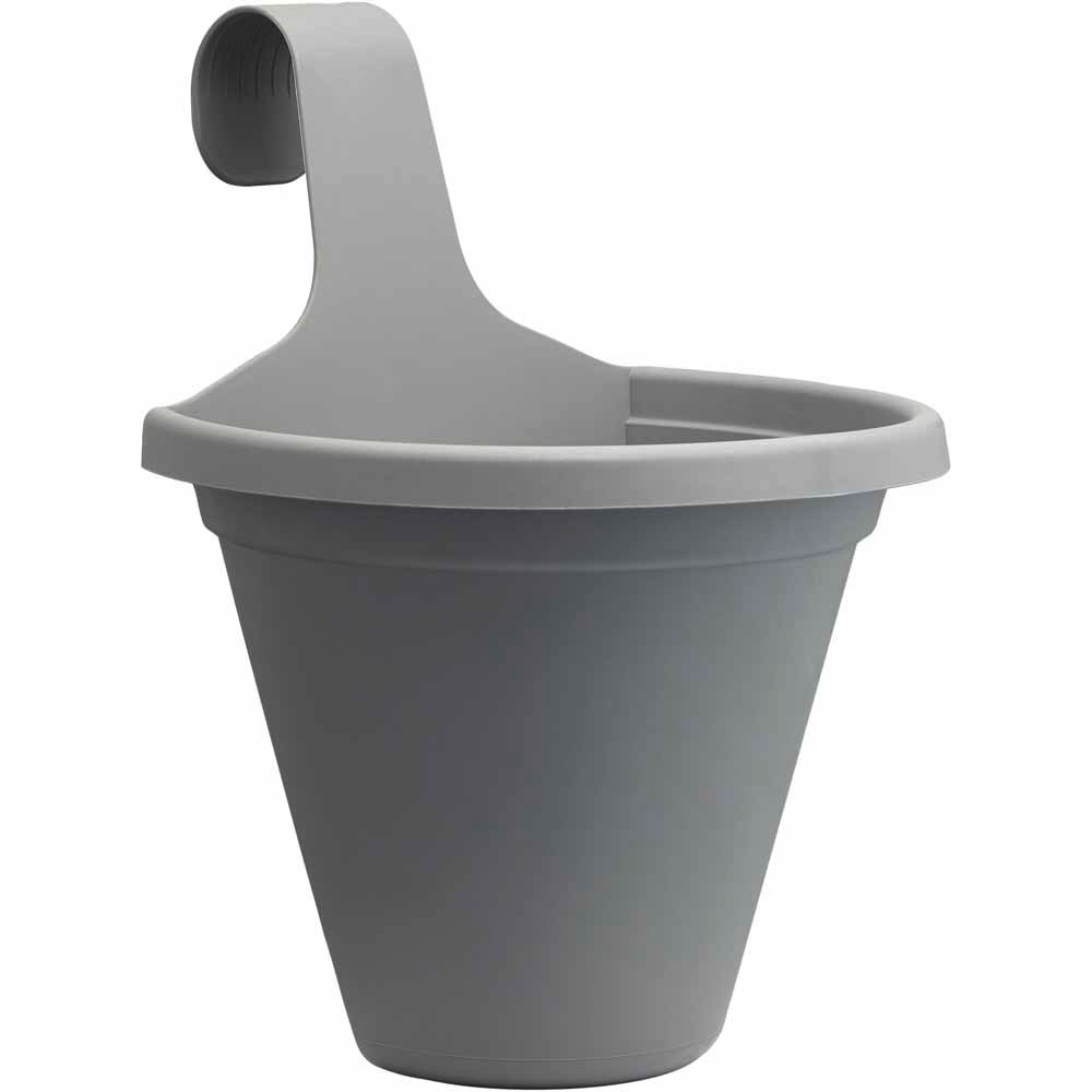 Clever Pots Grey ABS Hanging Pot 18cm Image 1