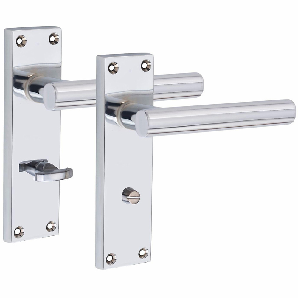 Golden Grace Polished Chrome Victorian Straight T-Bar Bathroom Handle 150 x 40mm Image 2